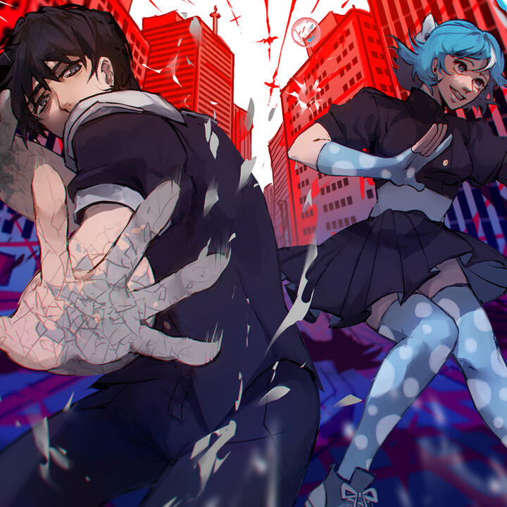 GingerSpiceArt&#39;s characters Mason Cooper and Felicity Grayson